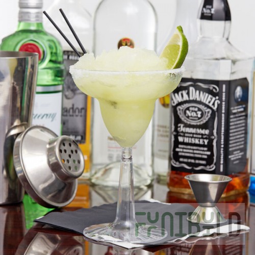 Fineline Flairware 2312-CL 12 oz. Plastic Margarita with Clear Base - 144/Case