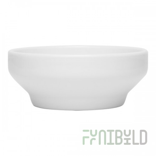 Libbey Ares 9 oz. White Porcelain Grapefruit Bowl - Sample