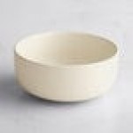 Acopa Pangea 16 oz. Fog White Matte Porcelain Bowl - Sample