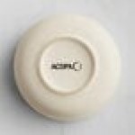 Acopa Pangea 16 oz. Fog White Matte Porcelain Bowl - Sample