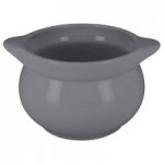 RAK Porcelain Chef's Fusion 11 oz. Stone Gray Porcelain Frying Pan - 6/Case