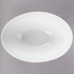 10 Strawberry Street RVL0031 Royal Oval 7 oz. White Porcelain Bowl - 24/Case