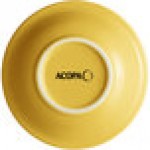 Acopa Capri 4.5 oz. Citrus Yellow Stoneware Fruit Bowl / Monkey Dish - 48/Case
