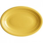 Acopa Capri 4.5 oz. Citrus Yellow Stoneware Fruit Bowl / Monkey Dish - 48/Case