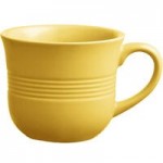 Acopa Capri 4.5 oz. Citrus Yellow Stoneware Fruit Bowl / Monkey Dish - 48/Case