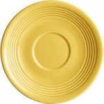 Acopa Capri 4.5 oz. Citrus Yellow Stoneware Fruit Bowl / Monkey Dish - 48/Case