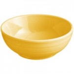 Acopa Capri 4.5 oz. Citrus Yellow Stoneware Fruit Bowl / Monkey Dish - 48/Case