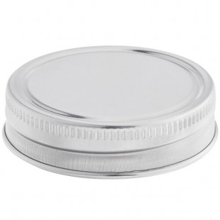 TableCraft Stainless Steel 4.75 oz. Mason Jar Shaker Top - H475ST - 12/Case
