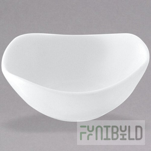Luzerne Stage by Oneida 1880 Hospitality L5750000951 1 oz. Warm White Porcelain Sauce Dish - 72/Case