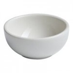 Ariane Miniature 2.5 oz. Ivory Round Tapered Porcelain Coupe Bowl - 18/Case