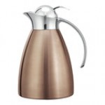 Service Ideas Marquette 33.8 oz. Rose Gold Stainless Steel Insulated Carafe / Server with Push Button Lid MAR10BSPBRG Service Ideas Marquette 33.8 oz. Rose Gold Stainless Steel Insulated Carafe / Server with Push Button Lid MAR10BSPBRG
