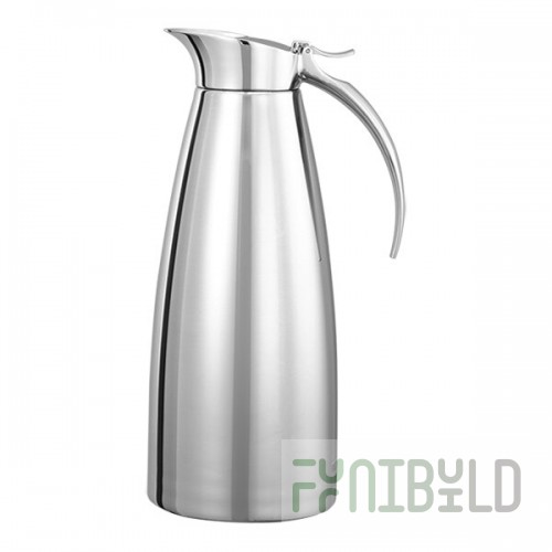 Service Ideas Smart Choice 33.8 oz. Polished Stainless Steel Insulated Coffee Carafe / Server SVSC10PS