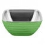 Vollrath 4763235 Double Wall Square Beehive 1.8 Qt. Serving Bowl - Green Apple