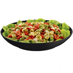 TableCraft CW3160BK 5.5 Qt. Black Cast Aluminum Pasta Bowl