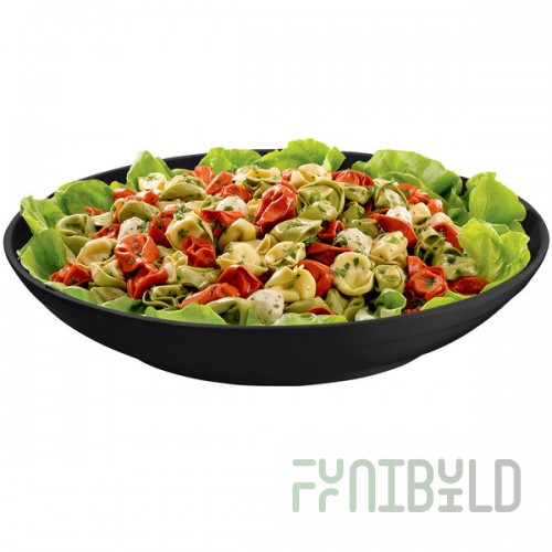 TableCraft CW3160BK 5.5 Qt. Black Cast Aluminum Pasta Bowl