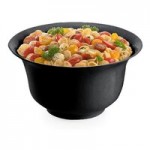 TableCraft CW3160BK 5.5 Qt. Black Cast Aluminum Pasta Bowl