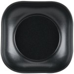 Hall China from Steelite International HL12120AFCA Foundry 42 oz. Black China Square Bowl with Scalloped Edges - 12/Case Hall China from Steelite International HL12120AFCA Foundry 42 oz. Black China Square Bowl with Scalloped Edges - 12/Case