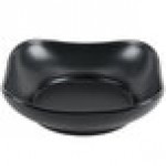 Hall China from Steelite International HL12120AFCA Foundry 42 oz. Black China Square Bowl with Scalloped Edges - 12/Case Hall China from Steelite International HL12120AFCA Foundry 42 oz. Black China Square Bowl with Scalloped Edges - 12/Case