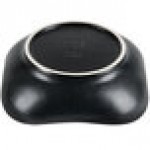 Hall China from Steelite International HL12120AFCA Foundry 42 oz. Black China Square Bowl with Scalloped Edges - 12/Case Hall China from Steelite International HL12120AFCA Foundry 42 oz. Black China Square Bowl with Scalloped Edges - 12/Case
