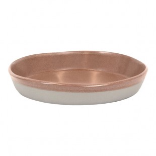 Front of the House Mezze® 36 oz. Cinnamon Two-Tone Round Porcelain Bowl - 4/Case