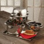 American Metalcraft SSMS9 2 Qt. Stainless Steel Mussel Serving Bowl with Lid
