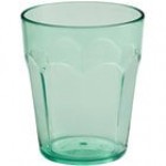 Choice 12 oz. Clear Plastic Paneled Tumbler - 12/Pack