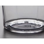 Choice 12 oz. Clear Plastic Paneled Tumbler - 12/Pack