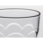 Choice 12 oz. Clear Plastic Paneled Tumbler - 12/Pack