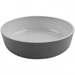 GET Roca Glazed 24 oz. White Melamine Low Street Bowl - 12/Case GET Roca Glazed 24 oz. White Melamine Low Street Bowl - 12/Case