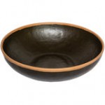 GET B-320-CRM Pottery Market 4 Qt. Glazed Cream Melamine Bowl with Brown Trim - 3/Case GET B-320-CRM Pottery Market 4 Qt. Glazed Cream Melamine Bowl with Brown Trim - 3/Case