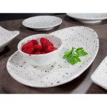 Elite Global Solutions D4142R-CC Macchiato 9 oz. Chocolate Chip Round Melamine Bowl - 6/Case