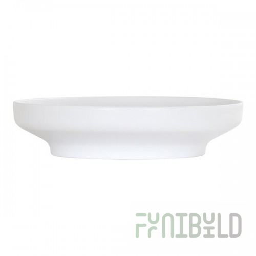 Cal-Mil Nova 80 oz. White Round Coupe Melamine Bowl / Plate - 6/Case