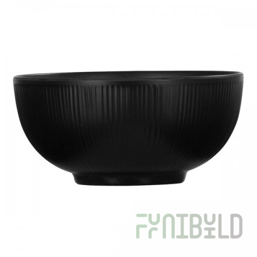 Cal-Mil Nomi 36 oz. Black Round Melamine Bowl