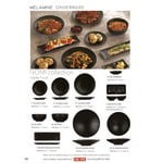 Cal-Mil Nomi 36 oz. Black Round Melamine Bowl Cal-Mil Nomi 36 oz. Black Round Melamine Bowl
