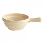 Acopa Foundations 4 oz. Tan Narrow Rim Melamine Fruit Dish - 12/Case
