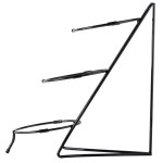 Cal-Mil C1222-8 Iron Black Three Tier Round Bowl Stand - 8 Cal-Mil C1222-8 Iron Black Three Tier Round Bowl Stand - 8