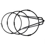 Cal-Mil C1222-8 Iron Black Three Tier Round Bowl Stand - 8 Cal-Mil C1222-8 Iron Black Three Tier Round Bowl Stand - 8