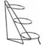 Cal-Mil C1222-8 Iron Black Three Tier Round Bowl Stand - 8 Cal-Mil C1222-8 Iron Black Three Tier Round Bowl Stand - 8
