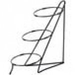 Cal-Mil C1222-8 Iron Black Three Tier Round Bowl Stand - 8 Cal-Mil C1222-8 Iron Black Three Tier Round Bowl Stand - 8