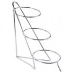 Cal-Mil C1222-8 Iron Black Three Tier Round Bowl Stand - 8 Cal-Mil C1222-8 Iron Black Three Tier Round Bowl Stand - 8