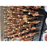 Acopa Mesa 75 Hole Black Wood Skewer / Cake Pop Holder