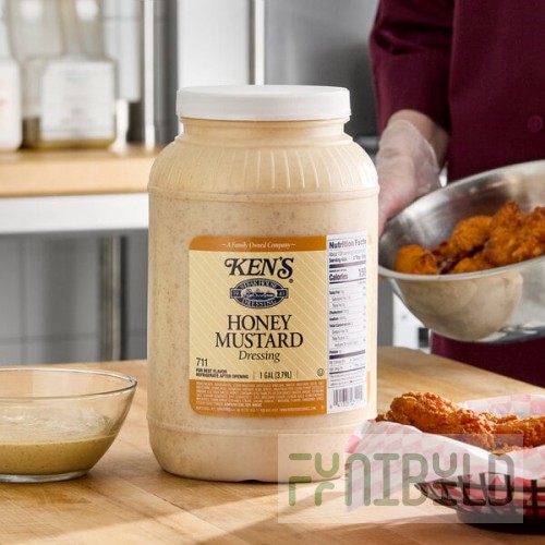 Ken's Foods 1 Gallon Honey Mustard Dressing - 4/Case