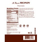 Monin Premium Watermelon Flavoring Syrup 1 Liter - 4/Case