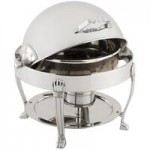 Bon Chef 14040 Elite Rectangle 8 Qt. Dripless Stainless Steel with 24K Gold Accents Roll Top Chafer with Aurora Legs Bon Chef 14040 Elite Rectangle 8 Qt. Dripless Stainless Steel with 24K Gold Accents Roll Top Chafer with Aurora Legs