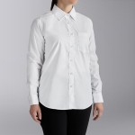 Henry Segal Women's Customizable White Long Sleeve Dress Shirt - 24 Henry Segal Women's Customizable White Long Sleeve Dress Shirt - 24