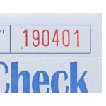 Choice 1 Part Green and White Guest Check with Top Guest Receipt - 50/Case