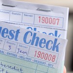Choice 1 Part Green and White Guest Check with Top Guest Receipt - 50/Case