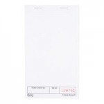 Choice 1 Part Green and White Guest Check with Top Guest Receipt - 50/Case