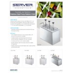 Server Stainless Steel Insulated Countertop Pump Dispenser with 4 Fountain Jars and 4 Stainless Steel Pumps Server Stainless Steel Insulated Countertop Pump Dispenser with 4 Fountain Jars and 4 Stainless Steel Pumps