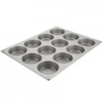 Chicago Metallic 43037 15 Cup 10 oz. Glazed Aluminized Steel Mini Cake / Oversized Muffin Pan - 17 7/8